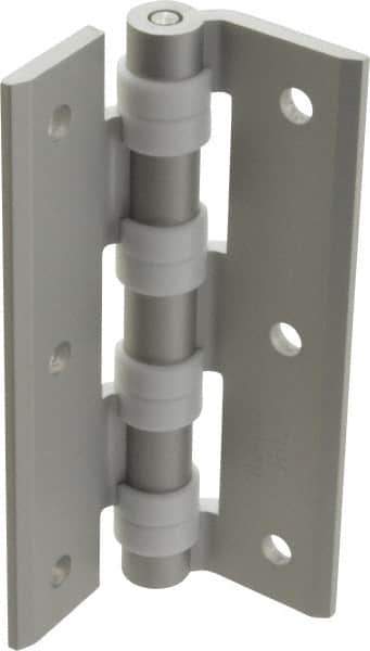 Sugatsune - 2-9/16" Long x 2-3/8" Wide x 9/64" Thick, Cabinet Hinge - Aluminum, Aluminum Finish - Exact Tool & Supply