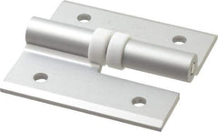 Sugatsune - 2-9/16" Long x 2-3/8" Wide x 9/64" Thick, Aluminum Cabinet Hinge - Aluminum, Aluminum Finish - Exact Tool & Supply
