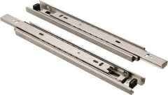 Sugatsune - 9-27/32" Slide Length, 9-9/16" Travel Length, Stainless Steel Ball Bearing Slide - 92 Lb Capacity at Full Extension - Exact Tool & Supply