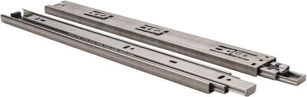Sugatsune - 13-25/32" Slide Length, 14" Travel Length, Stainless Steel Ball Bearing Slide - 84 Lb Capacity at Full Extension - Exact Tool & Supply