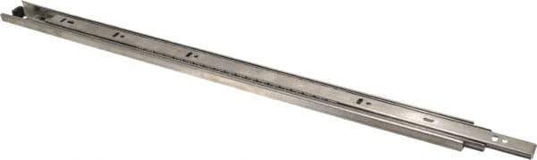 Sugatsune - 21-21/32" Slide Length, 22" Travel Length, Stainless Steel Ball Bearing Slide - 68 Lb Capacity at Full Extension - Exact Tool & Supply