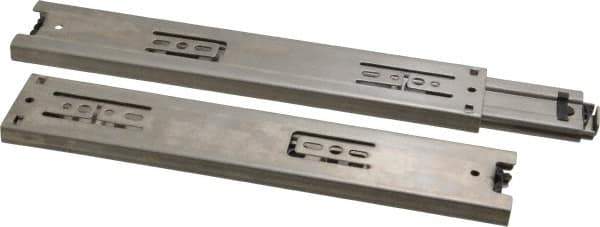 Sugatsune - 9-27/32" Slide Length, 9-9/16" Travel Length, Stainless Steel Ball Bearing Slide - 115 Lb Capacity at Full Extension - Exact Tool & Supply