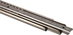 Sugatsune - 21-11/16" Slide Length, 23" Travel Length, Stainless Steel Ball Bearing Slide - 188 Lb Capacity at Full Extension - Exact Tool & Supply