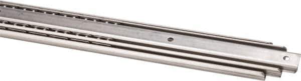Sugatsune - 27-9/16" Slide Length, 28-3/4" Travel Length, Stainless Steel Ball Bearing Slide - 155 Lb Capacity at Full Extension - Exact Tool & Supply