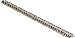 Sugatsune - 31-1/2" Slide Length, 32-5/8" Travel Length, Stainless Steel Ball Bearing Slide - 140 Lb Capacity at Full Extension - Exact Tool & Supply