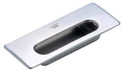 Sugatsune - 6.3125 Inch Overall Width x 2.4531 Inch Overall Height, 0.8594 Inch Recess Depth, Satin Recessed Pull - Exact Tool & Supply