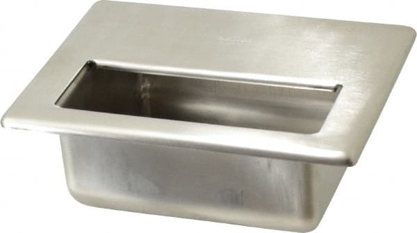 Sugatsune - 5.9844 Inch Overall Width x 4.5 Inch Overall Height, 2 Inch Recess Depth, Satin Recessed Pull - Exact Tool & Supply