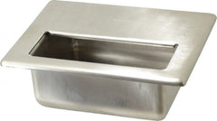 Sugatsune - 5.9844 Inch Overall Width x 4.5 Inch Overall Height, 2 Inch Recess Depth, Satin Recessed Pull - Exact Tool & Supply