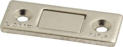 Sugatsune - 1-39/64" Long x 1-5/8" Wide x 2.6" High, Steel & Neodymium Neodymium Thin Magnet Catch - Nickel Coated, 8.8 Magnetic Force - Exact Tool & Supply