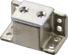 Sugatsune - 1-37/64" Long x 3/4" Wide x 3/4" High, Zinc Alloy Heavy Duty Magnetic Catch - Nickel Coated, 6.6 Magnetic Force, 7/8" Long Strike, 3/4" Wide Strike - Exact Tool & Supply