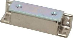 Sugatsune - 3-5/32" Long x 3/4" Wide x 3/4" High, Zinc Alloy Heavy Duty Magnetic Catch - Nickel Coated, 30.8 Magnetic Force, 2-3/8" Long Strike, 3/4" Wide Strike - Exact Tool & Supply