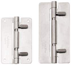 Sugatsune - 3-15/16" Long x 1-31/32" Wide x 1/16" Thick, Quick Release Hinge - Stainless Steel, Polished Finish - Exact Tool & Supply