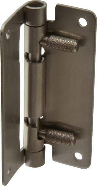 Sugatsune - 2-61/64" Long x 1-31/32" Wide x 1/16" Thick, Quick Release Hinge - Stainless Steel, Polished Finish - Exact Tool & Supply