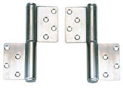 Sugatsune - 5 Inch Long x 3-9/16 Inch Wide x 1/8 Inch Thick, 304 Heavy Duty Lift-Off Hinge - Exact Tool & Supply