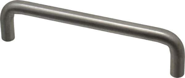 Sugatsune - 25/64" Handle Diam, Satin Finish Stainless Steel Drawer Pull - 1-3/8" Projection, 5" Center to Center, 316 Grade, 5-3/8" Wide - Exact Tool & Supply