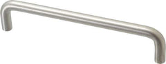 Sugatsune - 25/64" Handle Diam, Satin Finish Stainless Steel Drawer Pull - 1-3/8" Projection, 6" Center to Center, 316 Grade, 6-3/8" Wide - Exact Tool & Supply