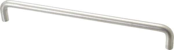 Sugatsune - 25/64" Handle Diam, Satin Finish Stainless Steel Drawer Pull - 1-3/8" Projection, 9" Center to Center, 316 Grade, 9-3/8" Wide - Exact Tool & Supply
