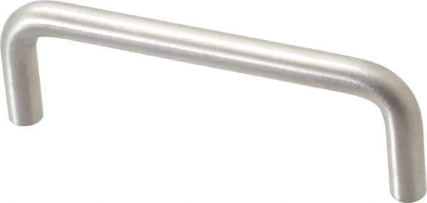 Sugatsune - 5/16" Handle Diam, Satin Finish Stainless Steel Drawer Pull - 1-11/32" Projection, 3-1/2" Center to Center, 316 Grade, 3-13/16" Wide - Exact Tool & Supply