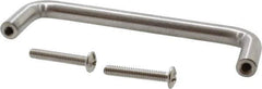 Sugatsune - 5/16" Handle Diam, Satin Finish Stainless Steel Drawer Pull - 1-11/32" Projection, 3-25/32" Center to Center, 316 Grade, 4-3/32" Wide - Exact Tool & Supply