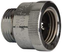 Watts - 125 Max psi, Chrome Plated Brass, Hose Connection Vacuum Breaker - EPDM Seal, Stainless Steel Spring, FIP X Hose End Connections - Exact Tool & Supply