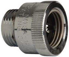 Watts - 125 Max psi, Chrome Plated Brass, Hose Connection Vacuum Breaker - EPDM Seal, Stainless Steel Spring, FIP X Hose End Connections - Exact Tool & Supply