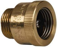 Watts - 125 Max psi, Chrome Plated Brass, Hose Connection Vacuum Breaker - EPDM Seal, Stainless Steel Spring, FIP X Hose End Connections - Exact Tool & Supply