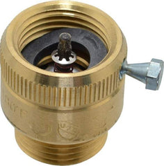 Watts - 125 Max psi, Brass, Hose Connection Vacuum Breaker - EPDM Seal, Stainless Steel Spring, FIP X Hose End Connections - Exact Tool & Supply