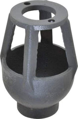 Watts - 3/4 to 1" Fit, 3-1/4" Diam, Air Gap Drain - 4-7/8" High, Cast Iron - Exact Tool & Supply