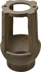 Watts - 1-1/4 to 3" Fit, 4-3/8" Diam, Air Gap Drain - 6-3/4" High, Cast Iron - Exact Tool & Supply