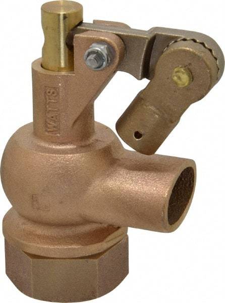 Watts - 1" Pipe, Bronze, Mechanical Float Valve - 165 psi, FPT x FPT End Connections - Exact Tool & Supply