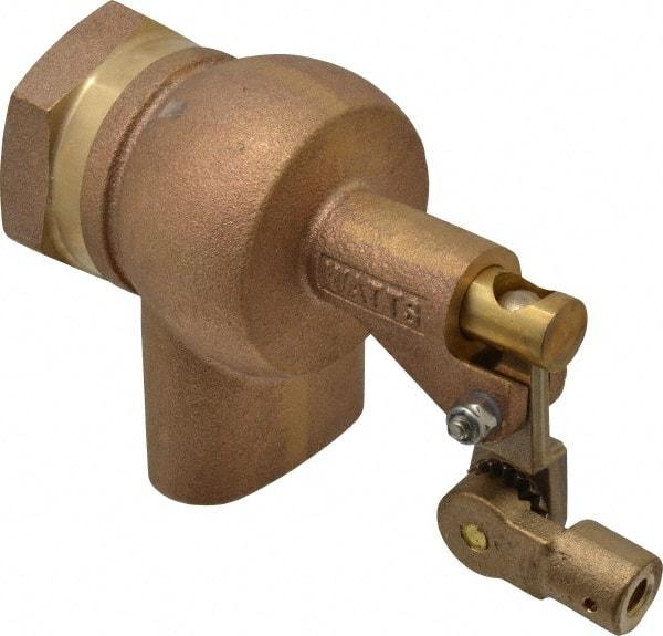 Watts - 1-1/2" Pipe, Bronze, Mechanical Float Valve - 165 psi, FPT x FPT End Connections - Exact Tool & Supply
