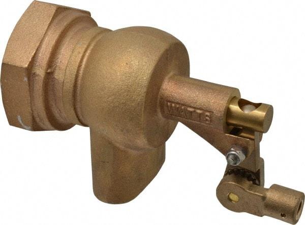 Watts - 2" Pipe, Bronze, Mechanical Float Valve - 165 psi, FPT x OVAL End Connections - Exact Tool & Supply