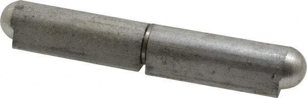 Value Collection - 5-29/32" Long x 0.787" Wide x 0.984" Thick, Weld On Hinge - Aluminum with Stainless Pin - Exact Tool & Supply