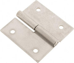 Made in USA - 2-1/2" Long x 2-1/2" Wide x 0.075" Thick, Slip Joint Hinge - Stainless Steel - Exact Tool & Supply