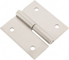 Made in USA - 2-1/2" Long x 2-1/2" Wide x 0.075" Thick, Slip Joint Hinge - Stainless Steel - Exact Tool & Supply