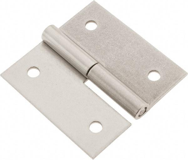 Made in USA - 3" Long x 3" Wide x 0.093" Thick, Slip Joint Hinge - Stainless Steel - Exact Tool & Supply