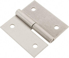 Made in USA - 3" Long x 3" Wide x 0.093" Thick, Slip Joint Hinge - Stainless Steel - Exact Tool & Supply