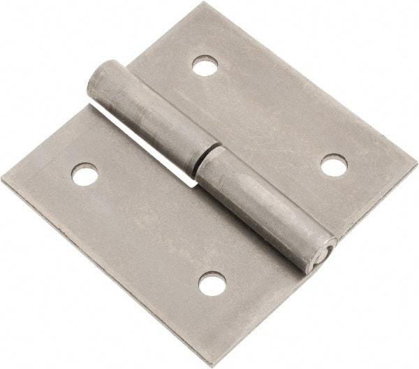 Made in USA - 2-1/2" Long x 2-1/2" Wide x 0.093" Thick, Slip Joint Hinge - Steel - Exact Tool & Supply