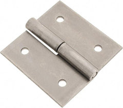 Made in USA - 2-1/2" Long x 2-1/2" Wide x 0.093" Thick, Slip Joint Hinge - Steel - Exact Tool & Supply