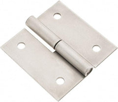Made in USA - 3" Long x 3" Wide x 0.093" Thick, Slip Joint Hinge - Steel - Exact Tool & Supply