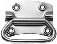 Value Collection - 3.62" Wide Plate x 3" High Plate, 3-1/2" Bail ID, Chest Handle - 4-1/4" Wide x 3.55" High, Barrel Zinc & Clear Chromate Coated, 4 Holes - Exact Tool & Supply