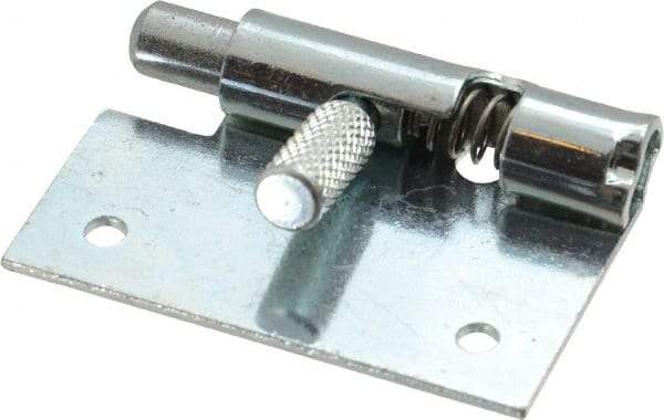 Made in USA - 1-3/4" Long x 1" Wide x 0.05" Thick, Un-Hinge - Steel, Zinc Plated Finish - Exact Tool & Supply