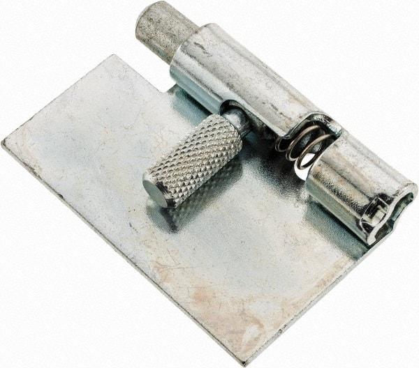 Made in USA - 1-3/4" Long x 1" Wide x 0.05" Thick, Un-Hinge - Steel, Zinc Plated Finish - Exact Tool & Supply