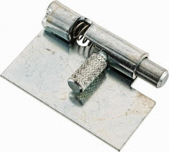 Made in USA - 1-3/4" Long x 1" Wide x 0.05" Thick, Un-Hinge - Steel, Zinc Plated Finish - Exact Tool & Supply