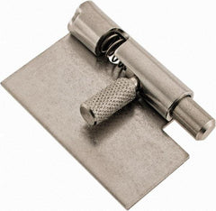 Made in USA - 1-3/4" Long x 1" Wide x 0.05" Thick, Un-Hinge - Stainless Steel - Exact Tool & Supply