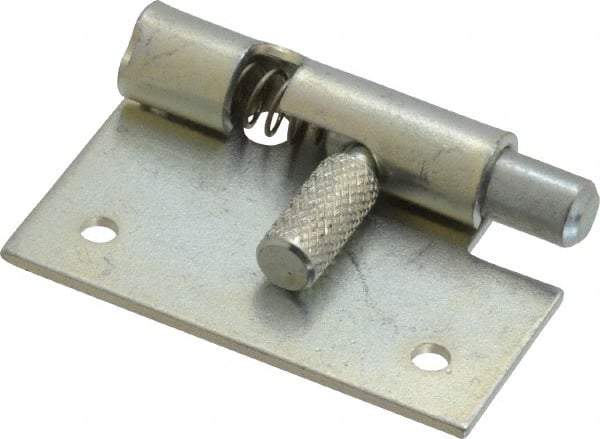 Made in USA - 1-3/4" Long x 1" Wide x 0.05" Thick, Un-Hinge - Steel, Zinc Plated Finish - Exact Tool & Supply