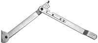 Value Collection - 15" OAL x 1-1/4" Wide Steel Table Leg Support - 0.146" Thick, Zinc Finish, Right Hand Side - Exact Tool & Supply