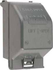 Thomas & Betts - Electrical Outlet Box Aluminum Receptacle Cover - Includes Gasket & Screw - Exact Tool & Supply