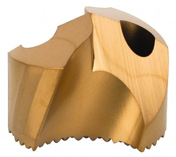 Seco - Series SD100, 20.24mm Diam 140° Replaceable Drill Tip - Carbide, TiAlN Finish, Through Coolant - Exact Tool & Supply