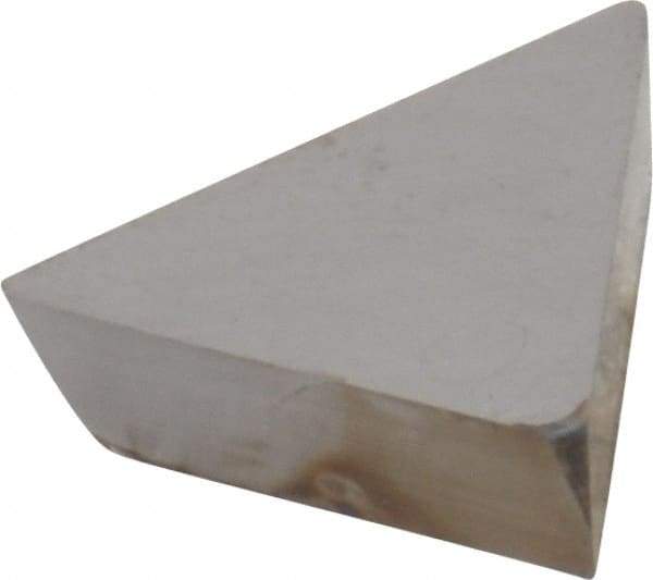Interstate - TPG221 Grade I22 Carbide Turning Insert - 60° Triangle, 1/4" Inscr Circle, 1/8" Thick, 1/64" Corner Radius - Exact Tool & Supply